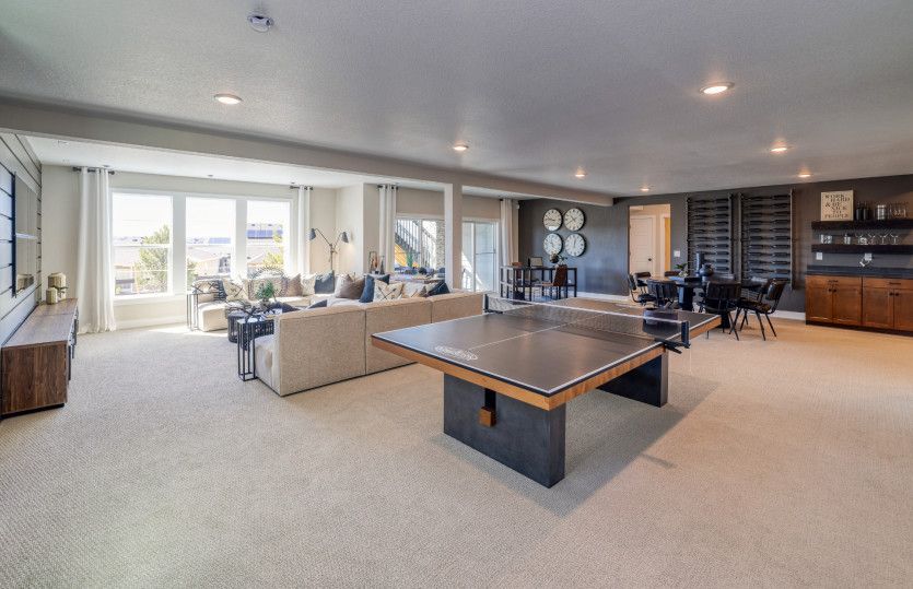 The finished basement has ample space that you can tailor to fit your needs!