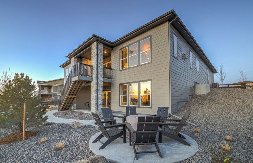 Enjoy Colorado evenings on the backyard covered patio.