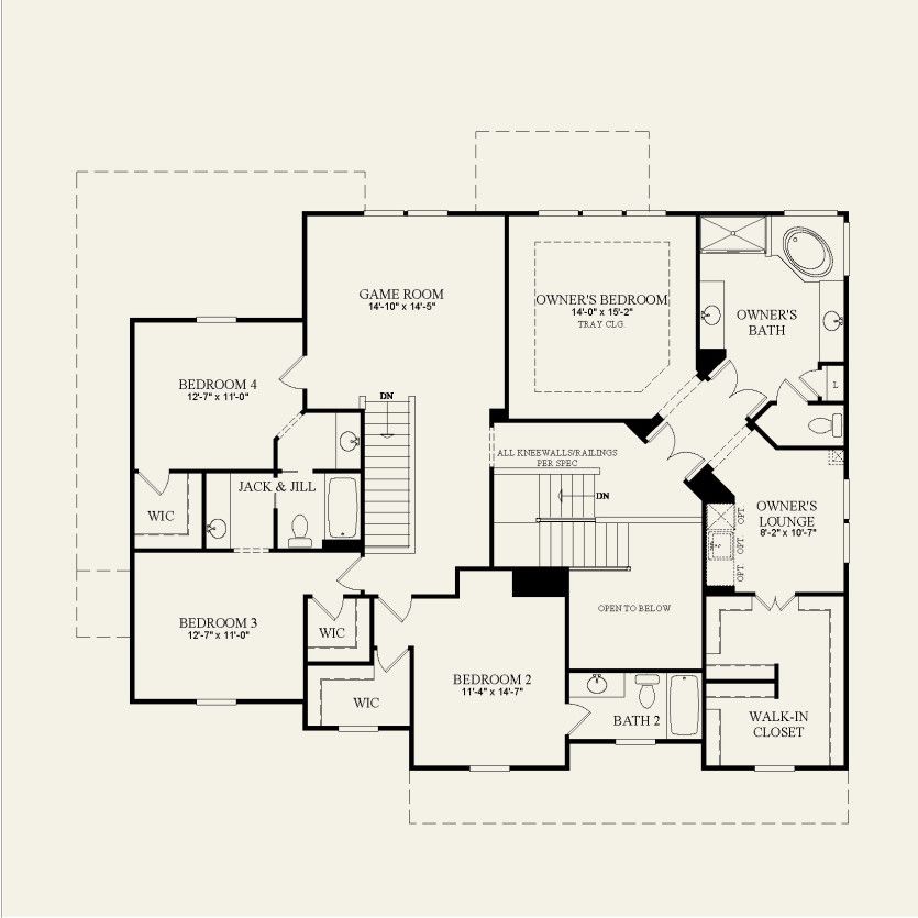 Second Floor 4 br / 3.5 ba