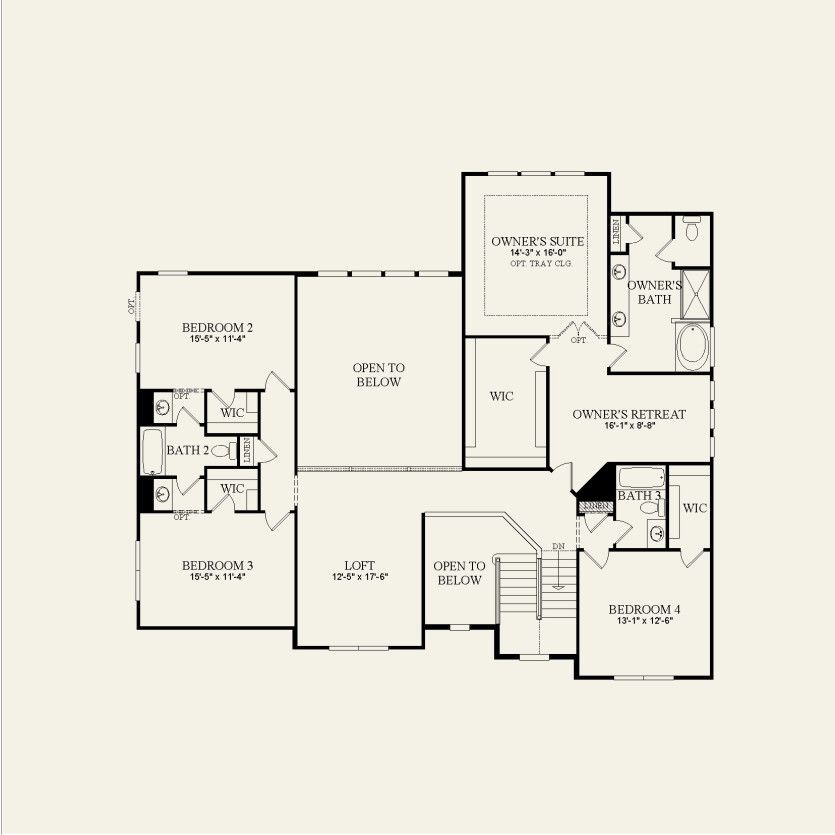 Second Floor 4 br / 3.5 ba