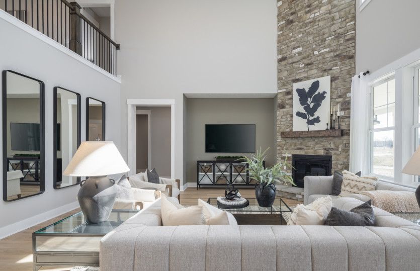 Spacious Two-Story Gathering Room w/ Fireplace