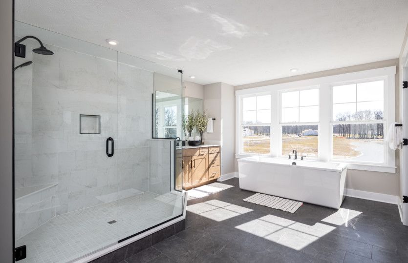 Bright & Open Owner's Bathroom