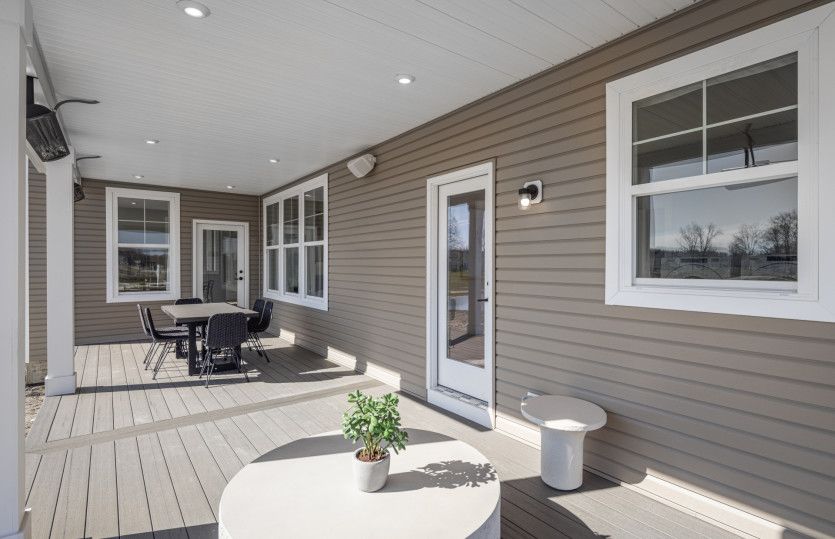 Covered Back Porch for Outdoor Living