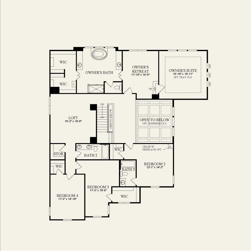 Second Floor 4 br / 3.5 ba