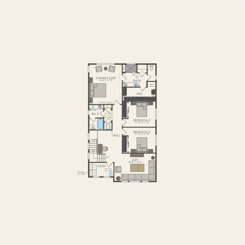 Second Floor 3 br / 2.5 ba