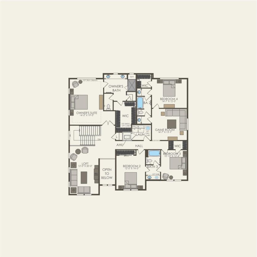 Second Floor 4 br / 3.5 ba