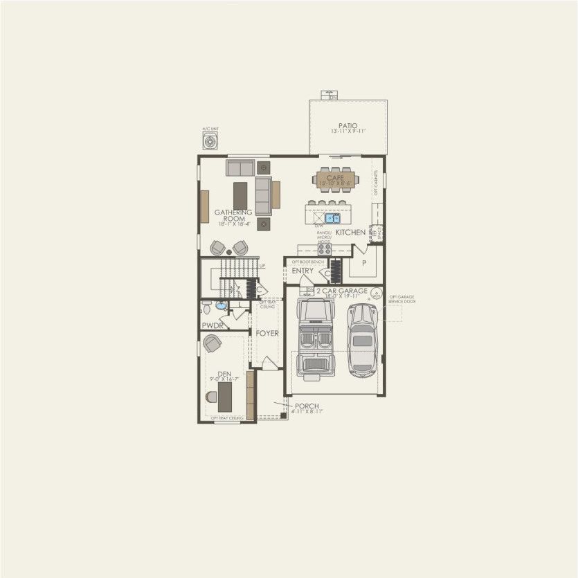First Floor 4 br / 2.5 ba