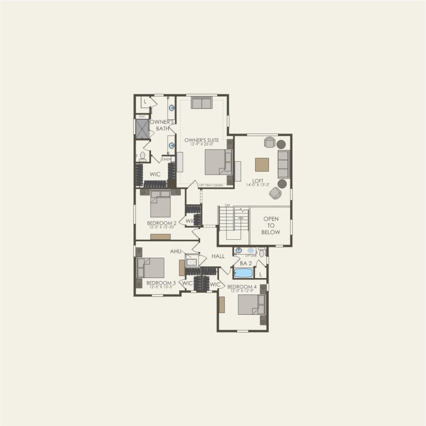 Second Floor 4 br / 2.5 ba