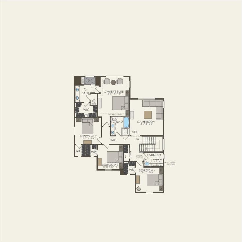 Second Floor 4 br / 2.5 ba