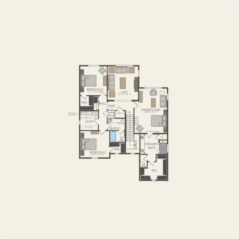 Second Floor 4 br / 3.5 ba