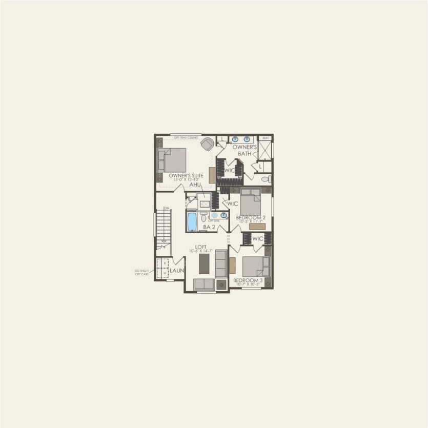 Second Floor 3 br / 2.5 ba