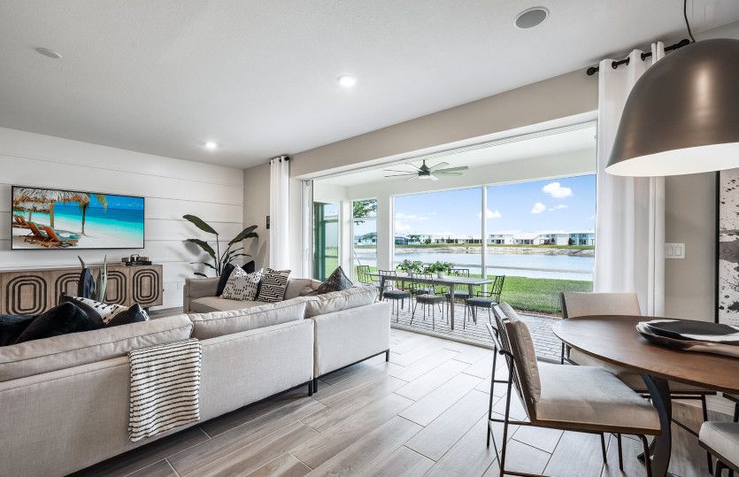 Gathering Room with Optional Pocket Sliding Glass Doors