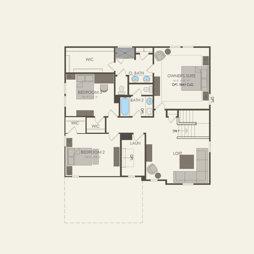 Second Floor 3 br / 2.5 ba