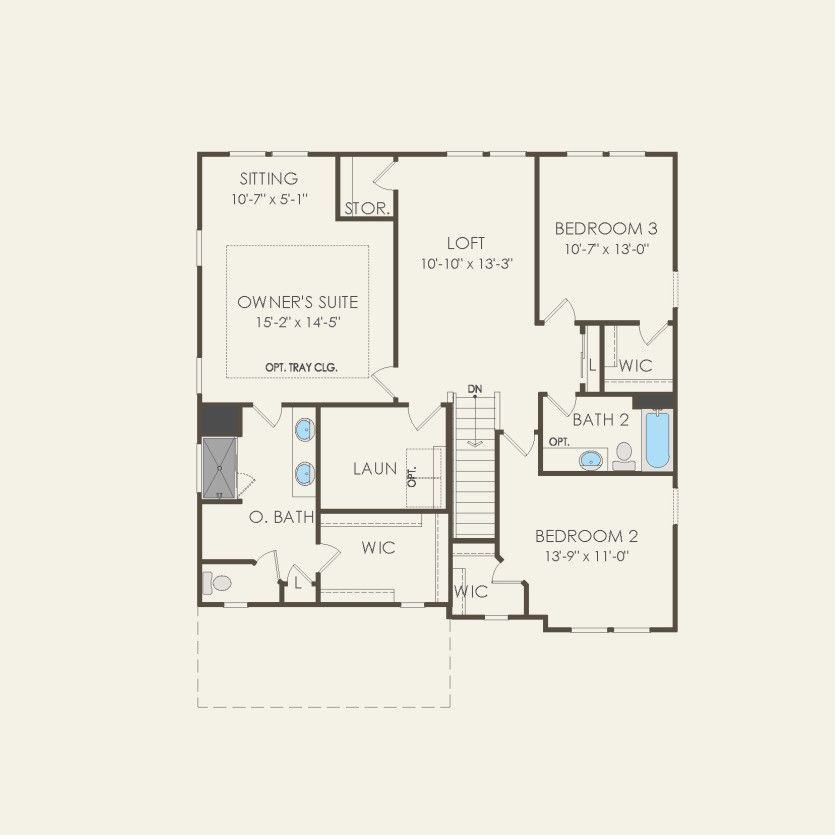 Second Floor 3 br / 2.5 ba