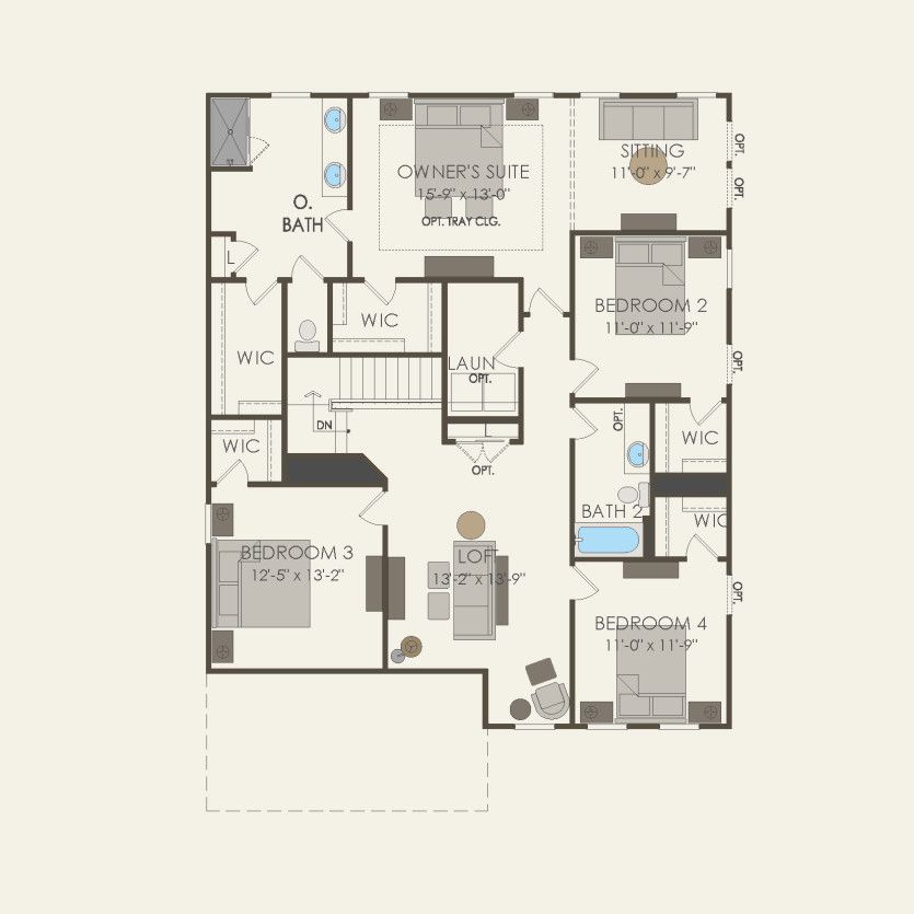 Second Floor 4 br / 2.5 ba