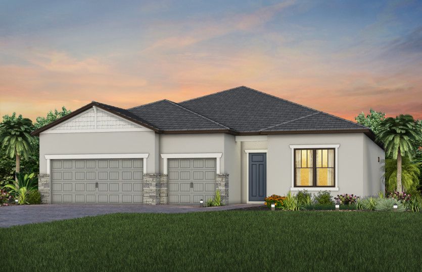 Exterior C1 with stone