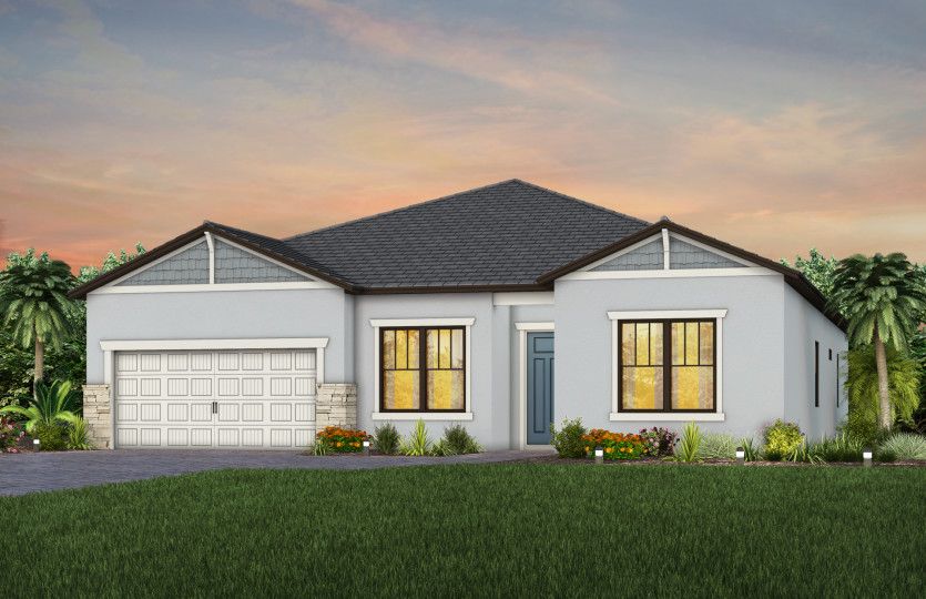 Exterior C1 with stone