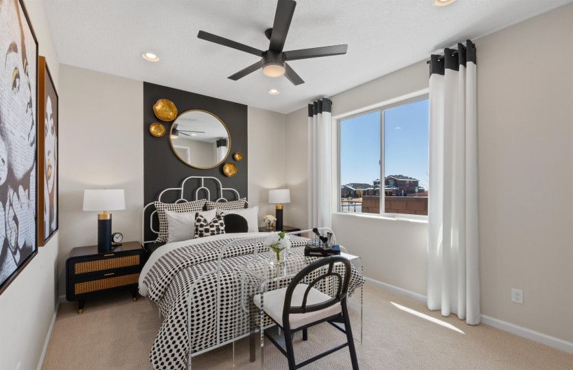 Directly off the entrance, you'll find the spacious secondary bedrooms.