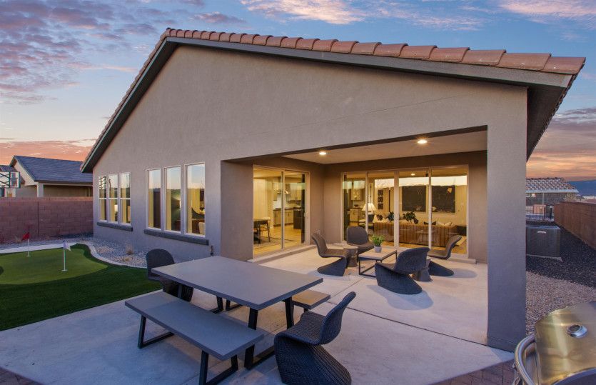 Enjoy everything New Mexican weather has to offer on your covered back patio!