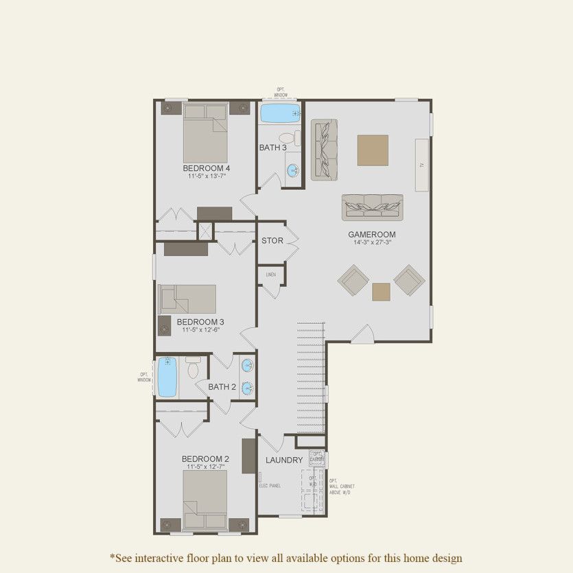 Second Floor 4 br / 3.5 ba