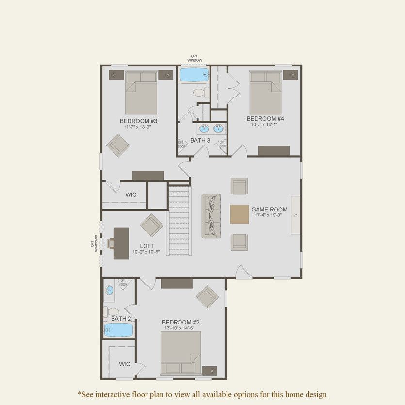 Second Floor 4 br / 3.5 ba