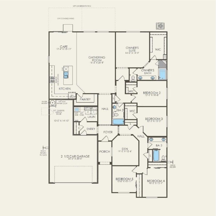 First Floor 5 br / 3 ba