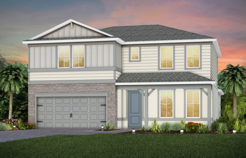 Exterior CO2 with stone detail