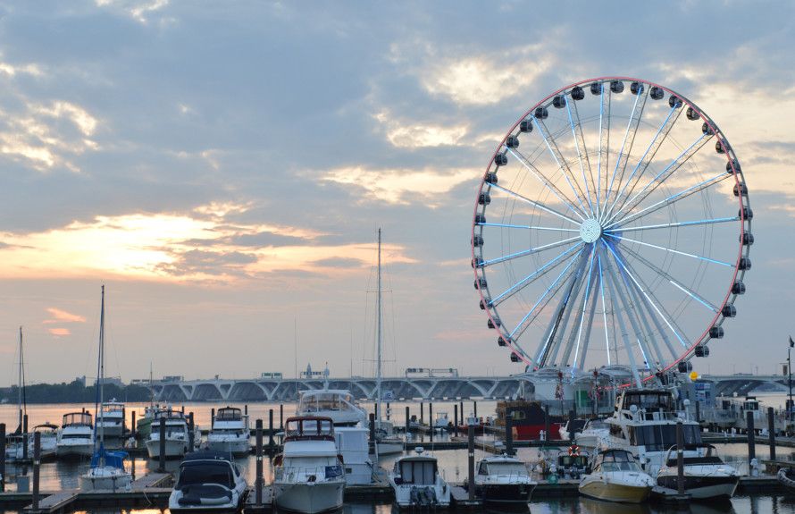 Woodrow Wilson Bridge into VA