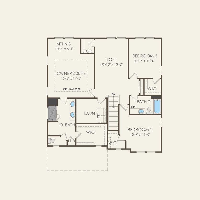 Second Floor 3 br / 2.5 ba