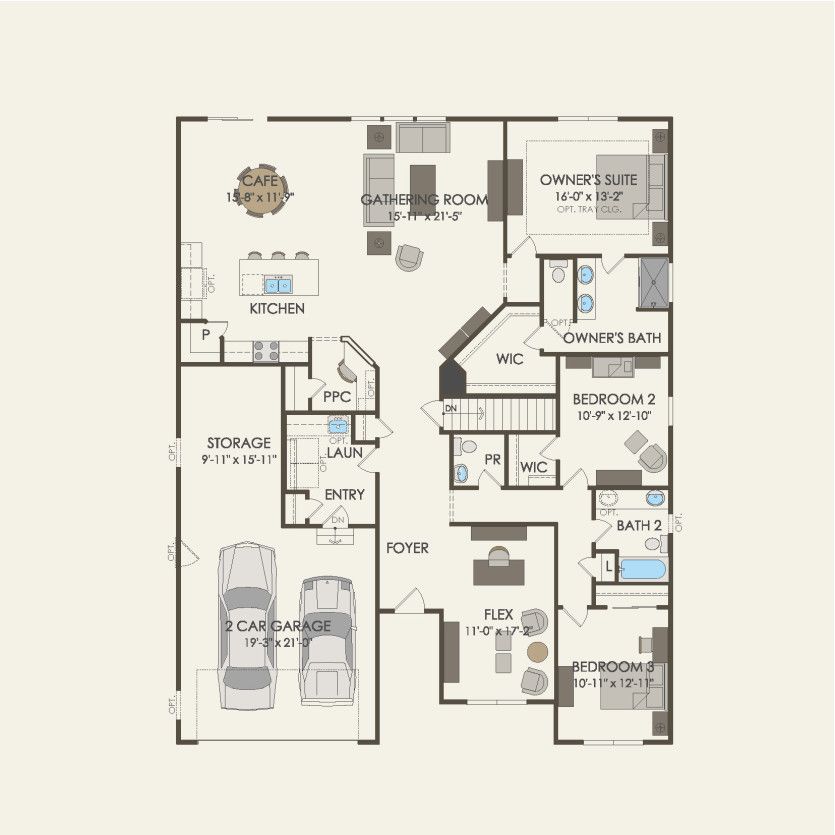 First Floor 3 br / 2.5 ba