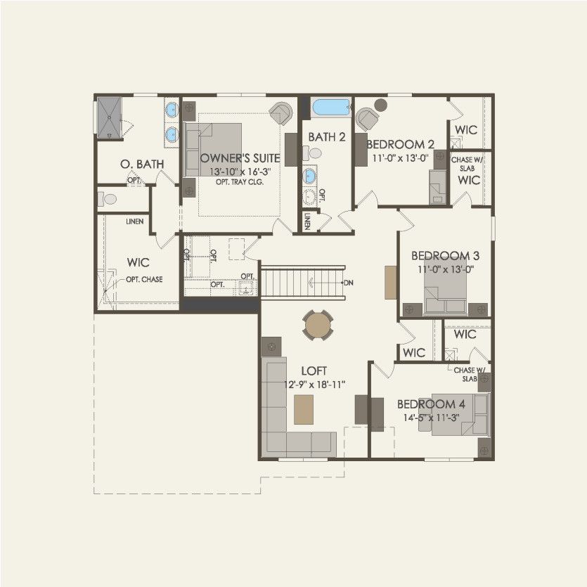 Second Floor 4 br / 2.5 ba