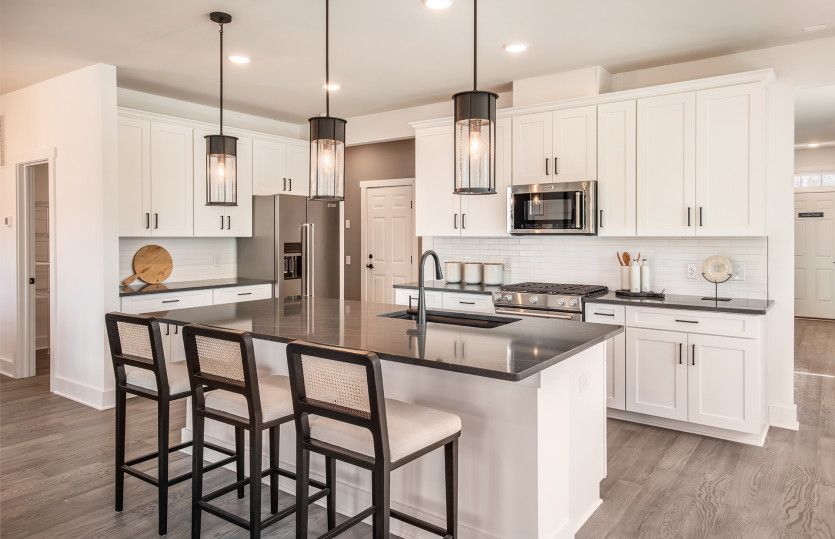Designer kitchen with plenty of storage space