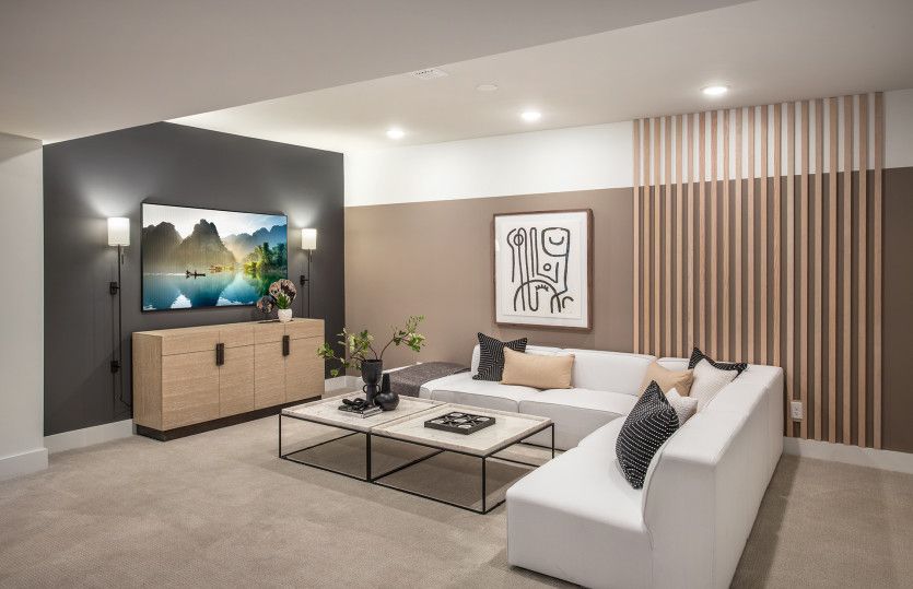 Optional finished basement