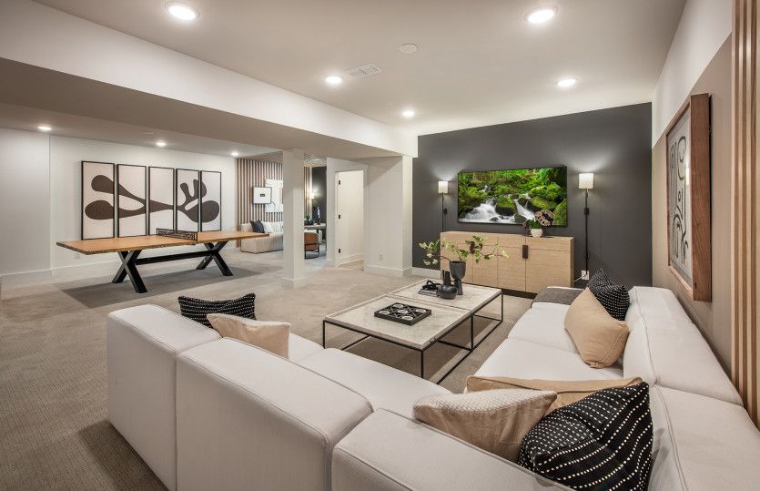 Optional finished basement