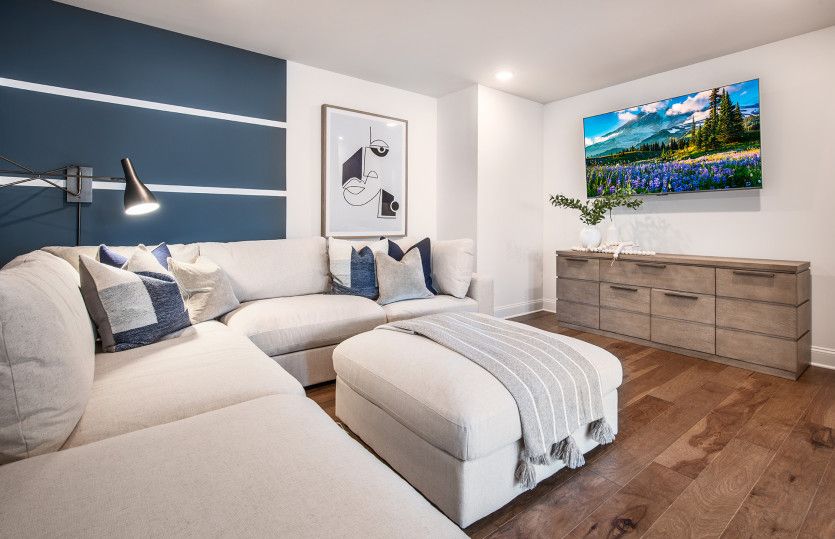 Media room perfect for family movie night