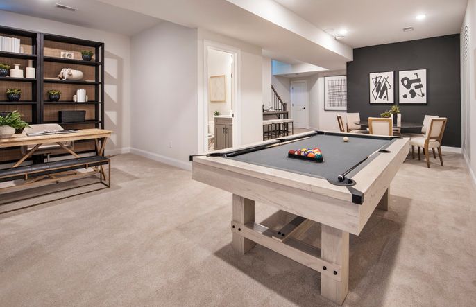 Optional finished basement