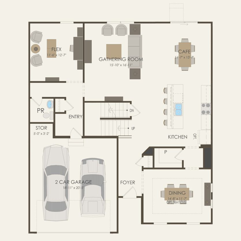 First Floor 4 br / 2.5 ba