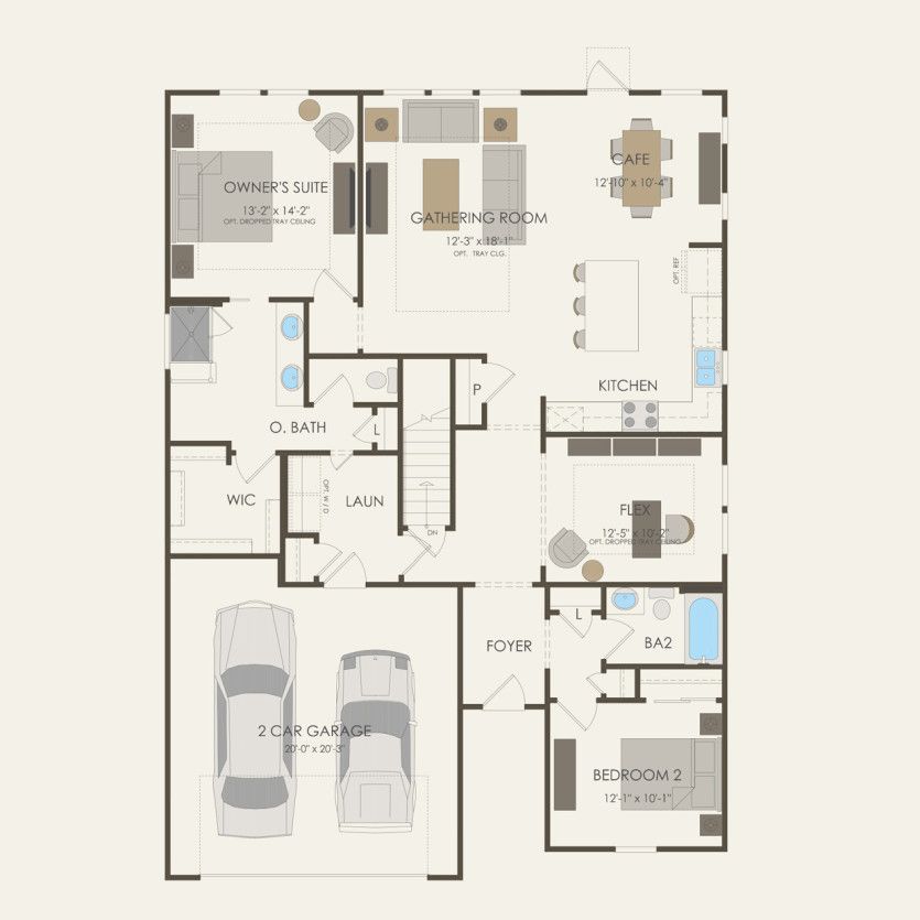 First Floor 2 br / 2 ba