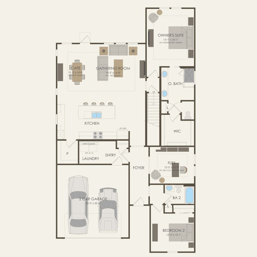 First Floor 2 br / 2 ba