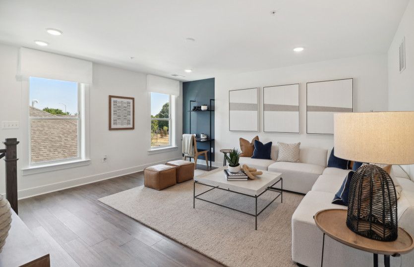Loft Provides Additional Entertaining Space