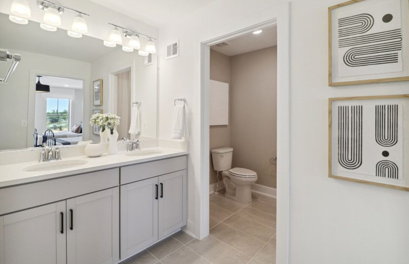 Secondary Bathroom with Dual Basin Vanity