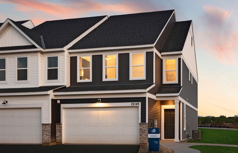 Model at Aster Mill | Exterior at Twilight