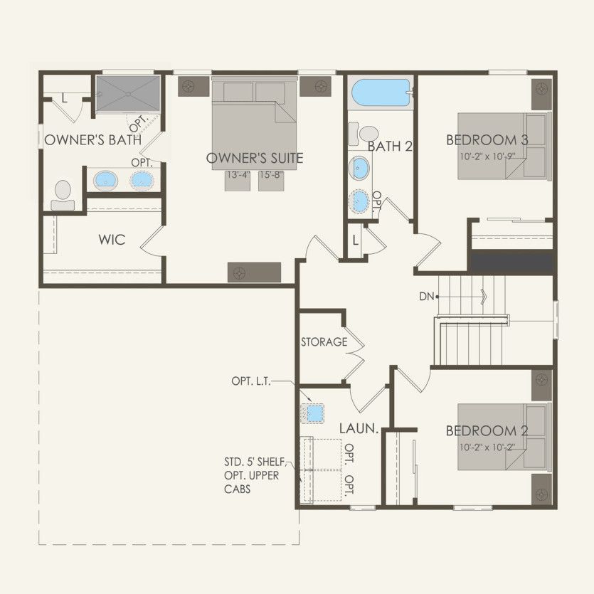 Second Floor 3 br / 2.5 ba