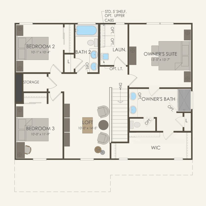Second Floor 3 br / 2.5 ba