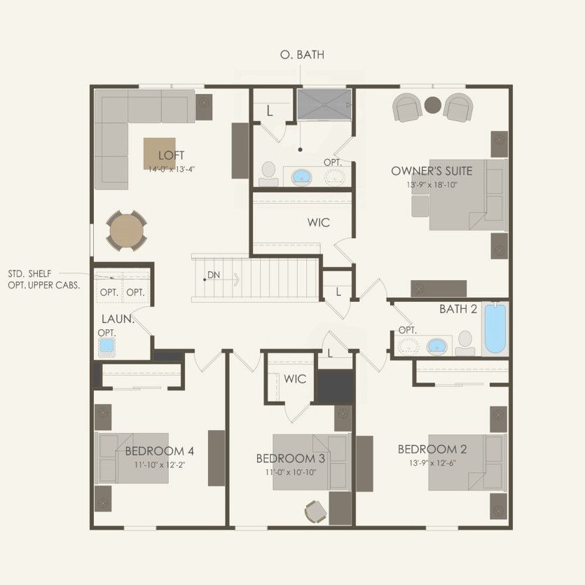 Second Floor 4 br / 2.5 ba