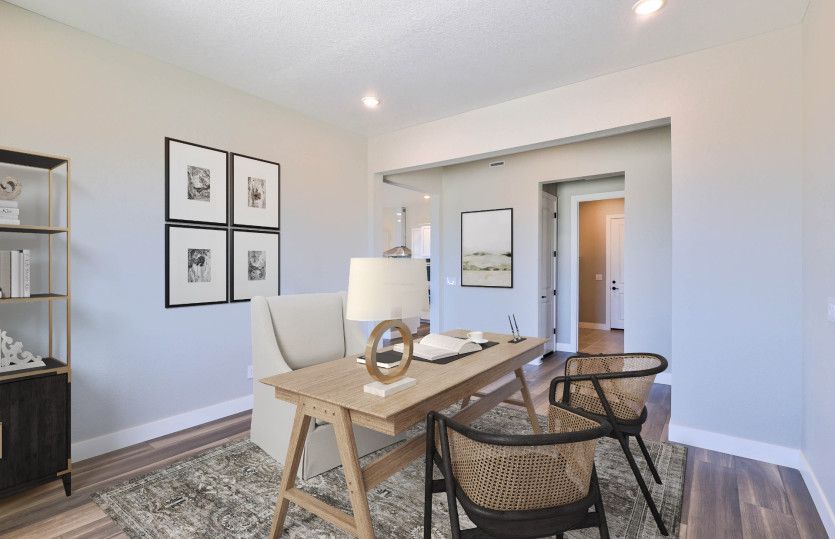 This space is perfect for an at home office, craft room, and more!