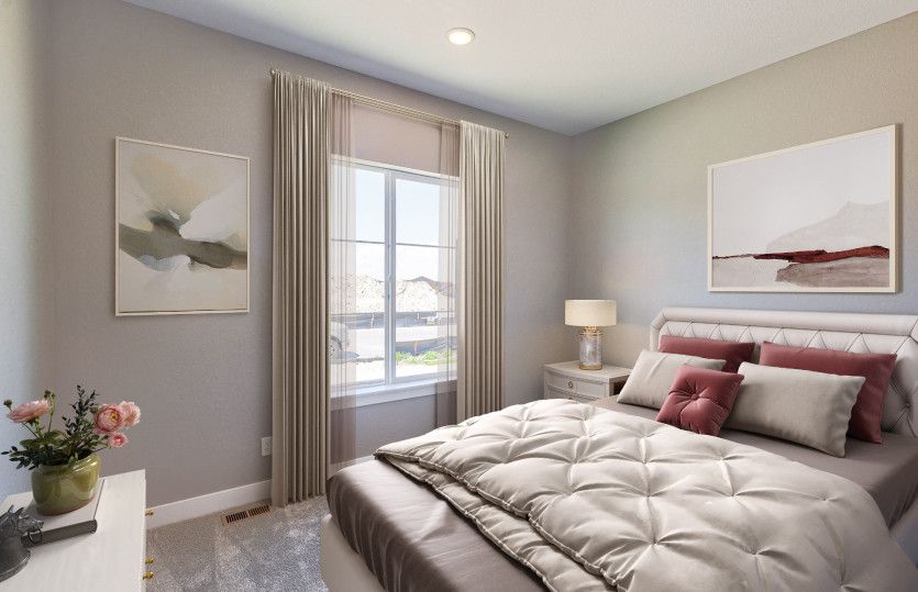 Host overnight guests with ease in the spacious secondary bedroom.