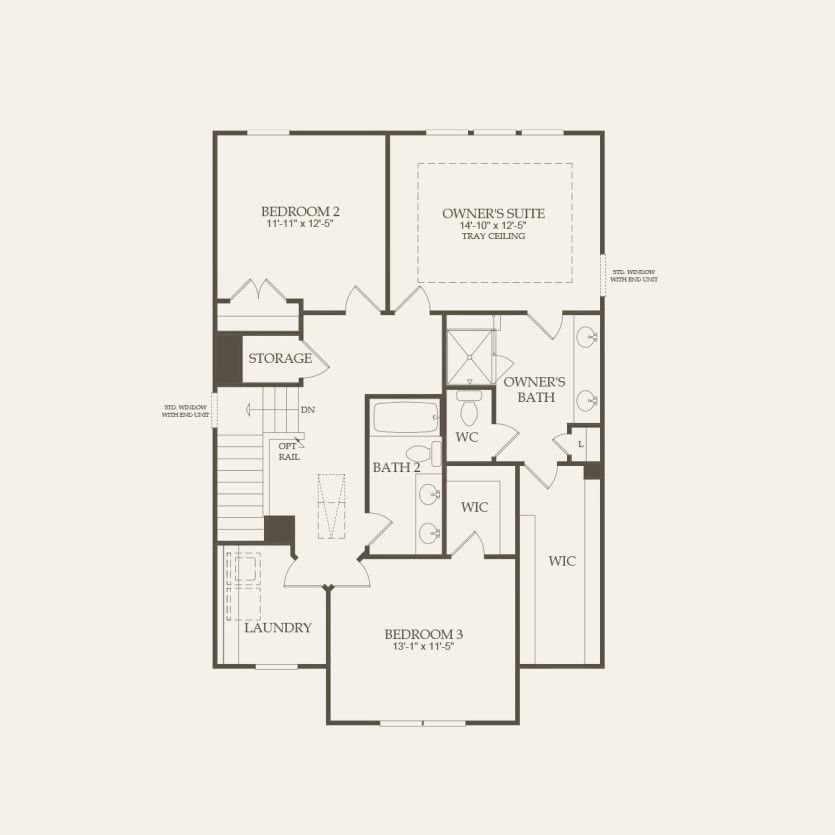 Second Floor 3 br / 2.5 ba