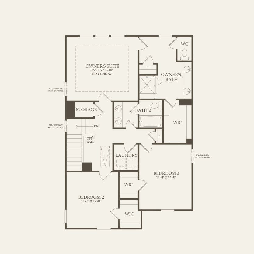 Second Floor 3 br / 2.5 ba