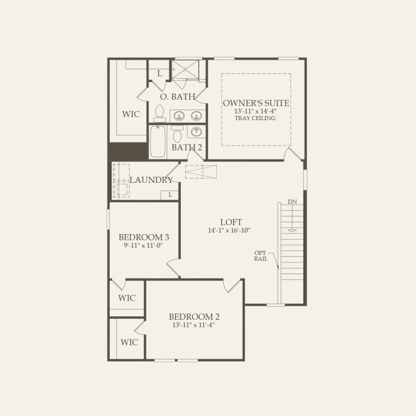 Second Floor 3 br / 2.5 ba